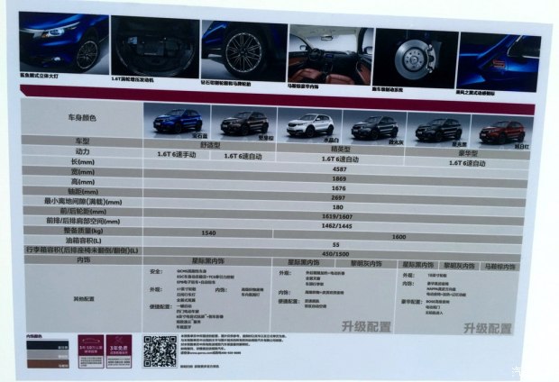 计划3月上市 观致5 SUV部分配置首次曝光