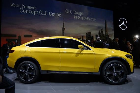奔驰GLC Coupe量产版低伪装谍照曝光