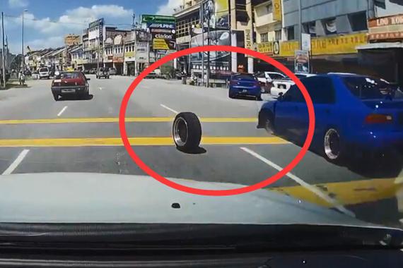 视频：危险轮胎！马路上轮胎脱落隐患大