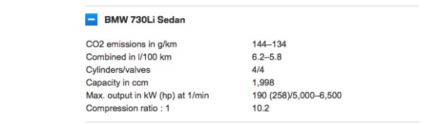 287马力 进口宝马730Li动力信息曝光