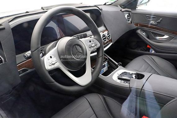 提升科技感 奔驰新款S级内饰谍照曝光