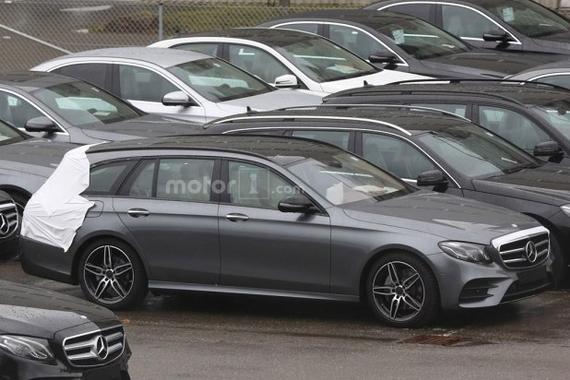 奔驰新一代E级旅行版低伪装谍照曝光