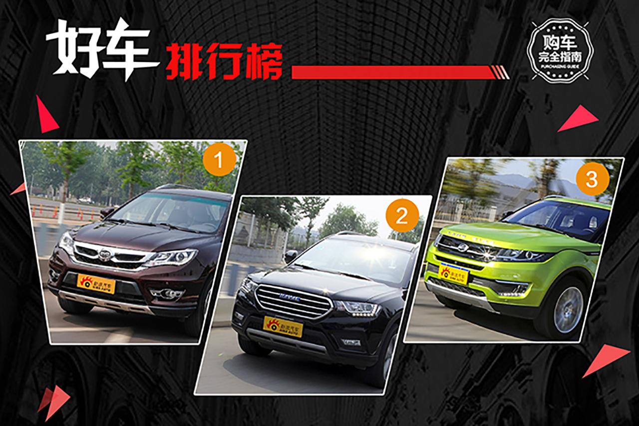 好车排行榜 2.0T自主SUV 谁才是节油王