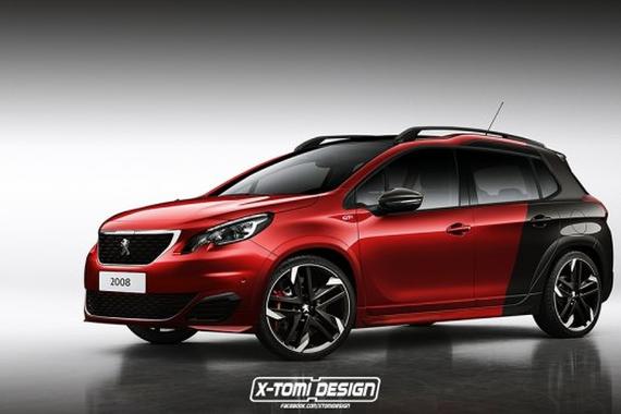 曝标致2008 GTi效果图 “运动SUV”