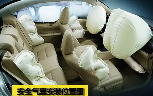 汽车座椅上有"airbag"标志,意味着座椅上有安全气囊.