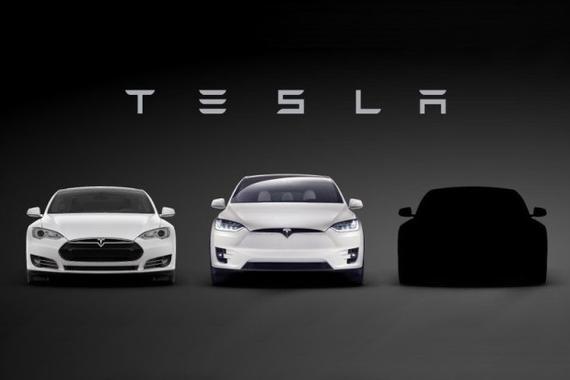 特斯拉MODEL 3预告图发布 3月31日首发