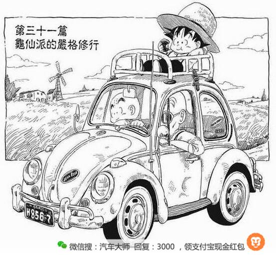 经典漫画龙珠里的汽车都是真实品牌你造吗