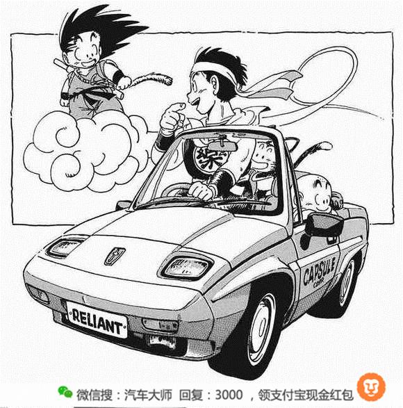 经典漫画龙珠里的汽车都是真实品牌你造吗