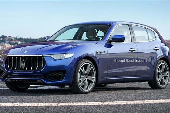 曝玛莎拉蒂紧凑车假想图 沿用Levante设计