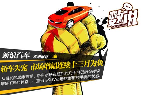 数说|轿车失宠 市场增幅连续十三个月为负