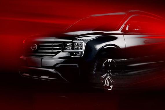 广汽传祺GS8预告图曝光 预计年底上市