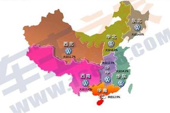 谁才是“老大“?2015年各大区真实上牌量分析