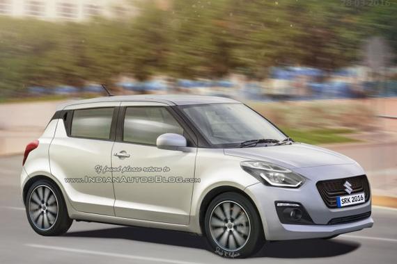 或巴黎车展亮相 全新铃木速翼特假想图