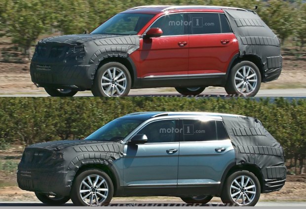 2017年投放 大众新中型7座SUV路试谍照