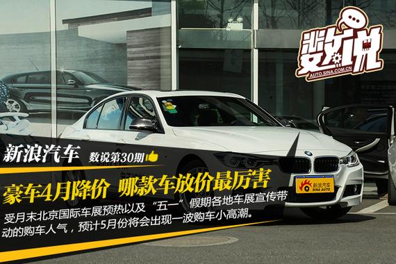 数说|豪车4月降价 哪款车“放价“最厉害