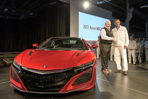 首辆量产版NSX驶下生产线 身价达120万美金