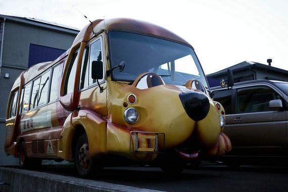 超可爱的众多创意 日本幼稚园校车萌萌哒