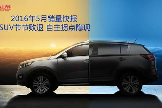 5月销量快报：SUV节节败退 自主拐点隐现