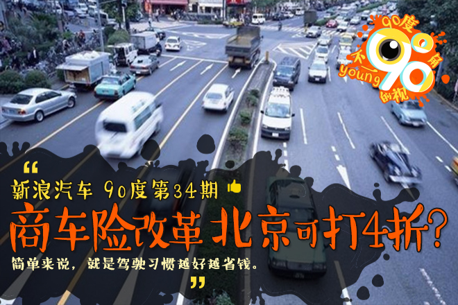 90度|商车险改革 北京最低可打4折?