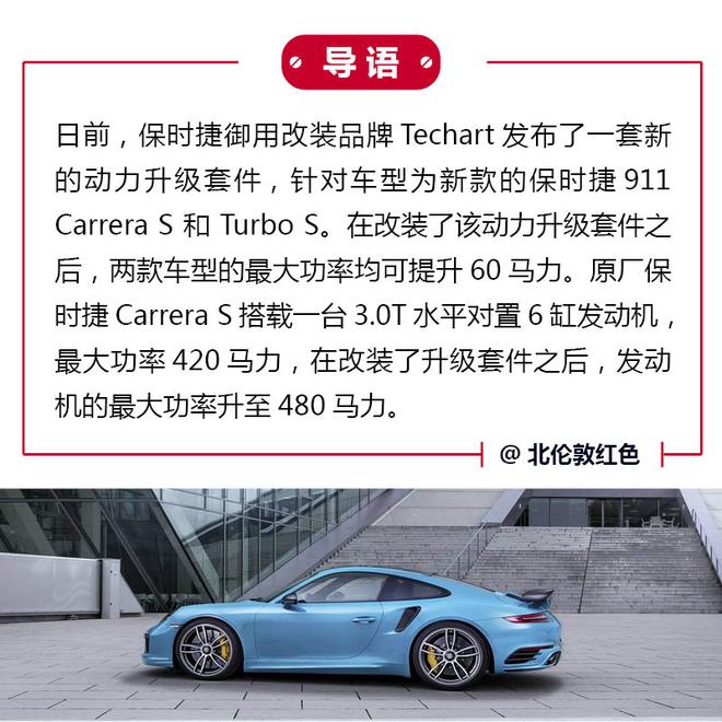 双箭齐发 Techart改装保时捷911