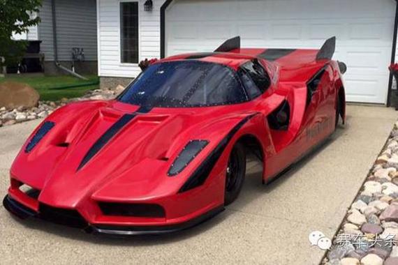 国外牛人把优雅的法拉利恩佐改得如此变态