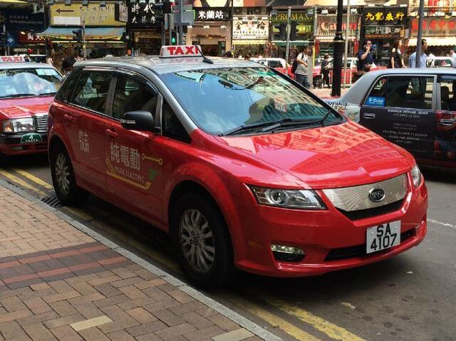 香港停用国产比亚迪e6电动出租车