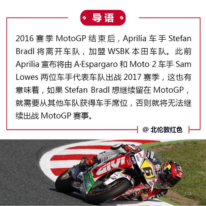 树挪死人挪活 Stefan Bradl转投WSBK赛场