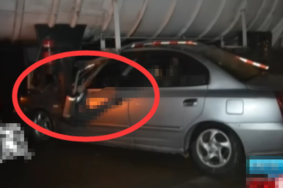 视频:保安“手痒“偷开车 横插槽罐车车底