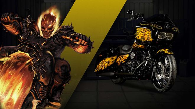 还不考本!漫威主题哈雷戴维森摩托车