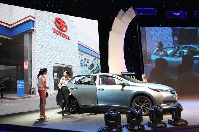 一汽丰田服务技能大赛客户接待环节比赛现场