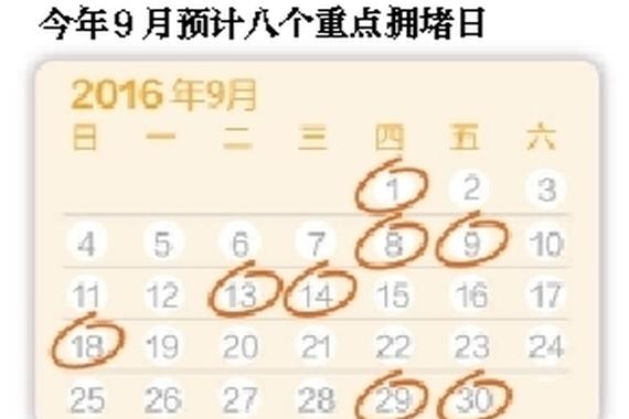 早点出门 最堵9月早高峰预计6点半开始
