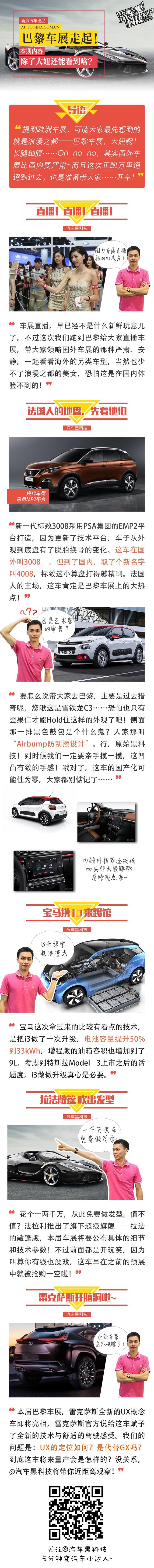 汽车黑科技61 巴黎车展除了美女还有什么