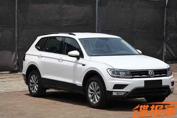 2017年上市 曝大众Tiguan长轴距版谍照