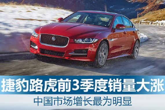 捷豹路虎前3季度销量大涨 中国增长明显