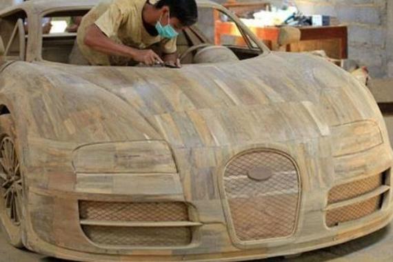 木匠利用双手造出千万跑车