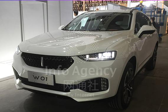 网通社广州车展探馆：长城WEY品牌W01实车