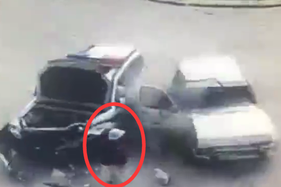 视频：生死擦肩而过！这运气太逆天了