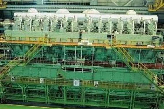 世界最大发动机 5层楼高 油耗1.5万升
