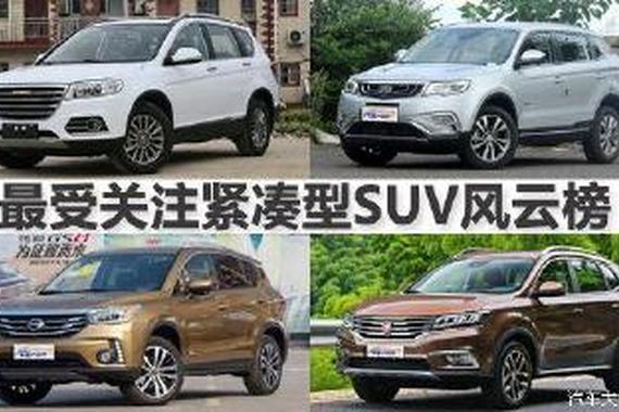 最受关注4款紧凑型SUV，哈弗H6遥遥领先！