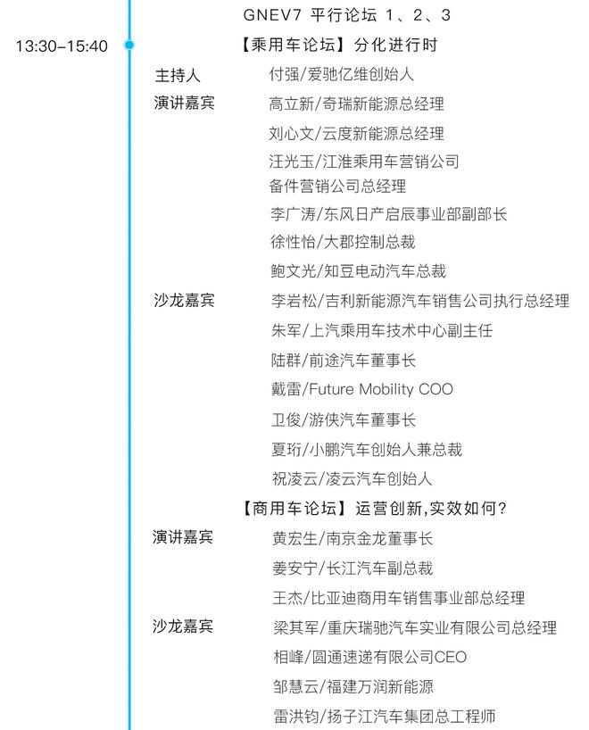 第一电动第7届全球新能源汽车大会议程