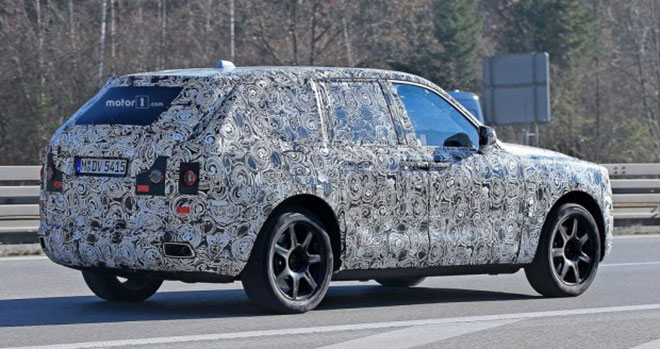 跟上SUV的大浪潮 劳斯莱斯SUV谍照曝光