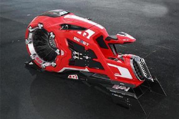 单人驾驶未来概念 The beast反重力摩托车