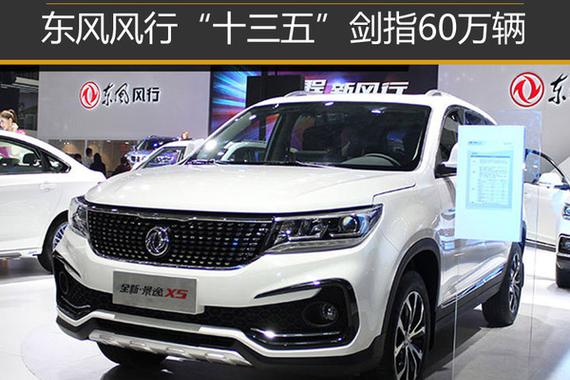 风行“十三五”剑指60万辆 聚焦SUV/新能源