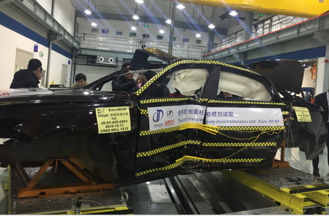 DSI侧面碰撞模拟试验