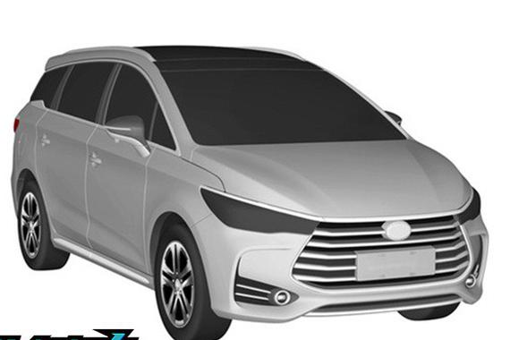 预计上海车展上市 比亚迪M5专利图曝光