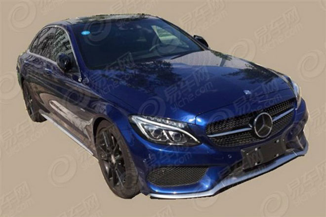 “配图为此前曝光的国产奔驰C 450 L AMG Sport谍照”