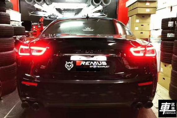 玛莎拉蒂Ghibli改装雷姆斯中尾段排气