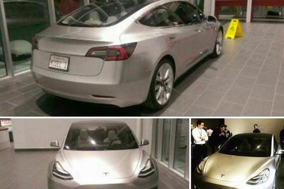 最新特斯拉Model 3曝光 仪表组被HUD系统替换