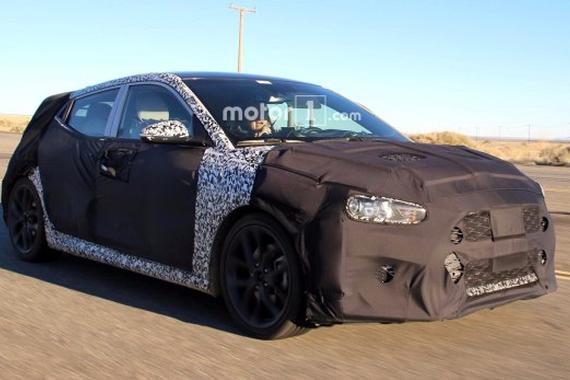 将推性能版 现代全新Veloster飞思谍照