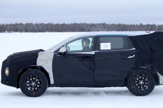 或2020年上市 现代新Santa Fe谍照曝光